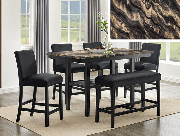 Marbel Counter Height Set