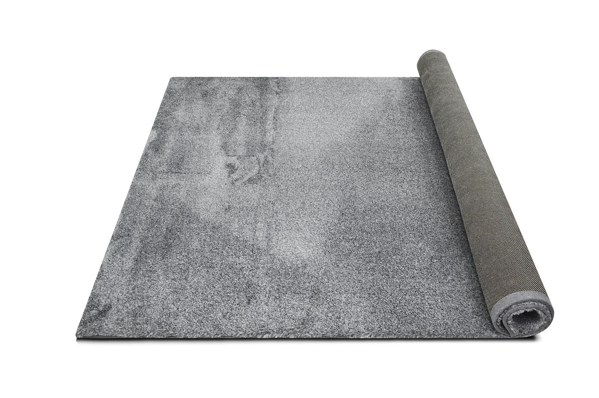 Bunny Fur Textured Rug - Graphite