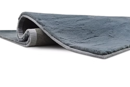 Bunny Fur Rug - Gray