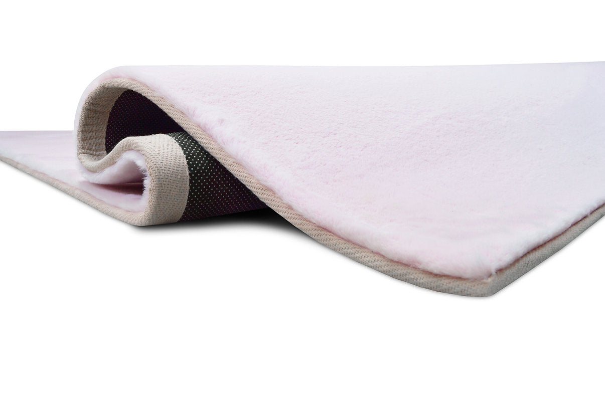 Bunny Fur Rug - Pink