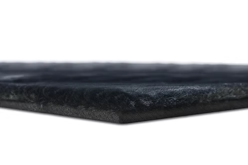 Bunny Fur Rug - Black
