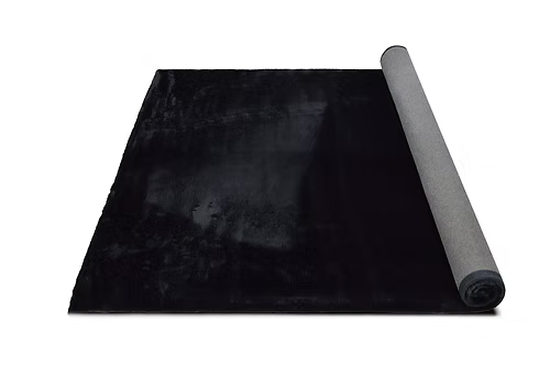 Bunny Fur Rug - Black