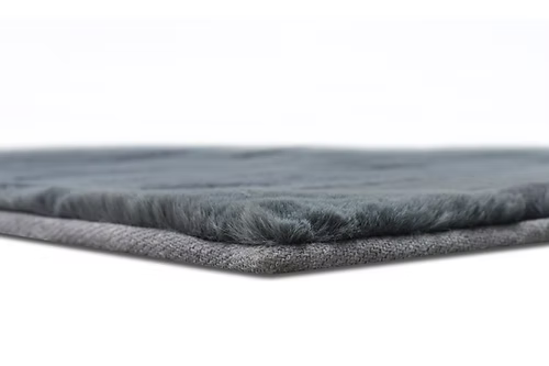Bunny Fur Rug - Gray