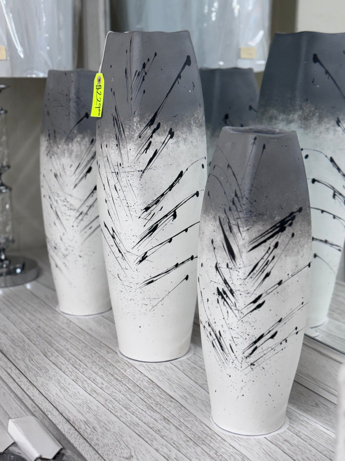 Aceituna Cuadrado Vase Set (3 pc)