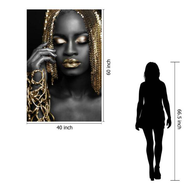 Woman Gold Hair