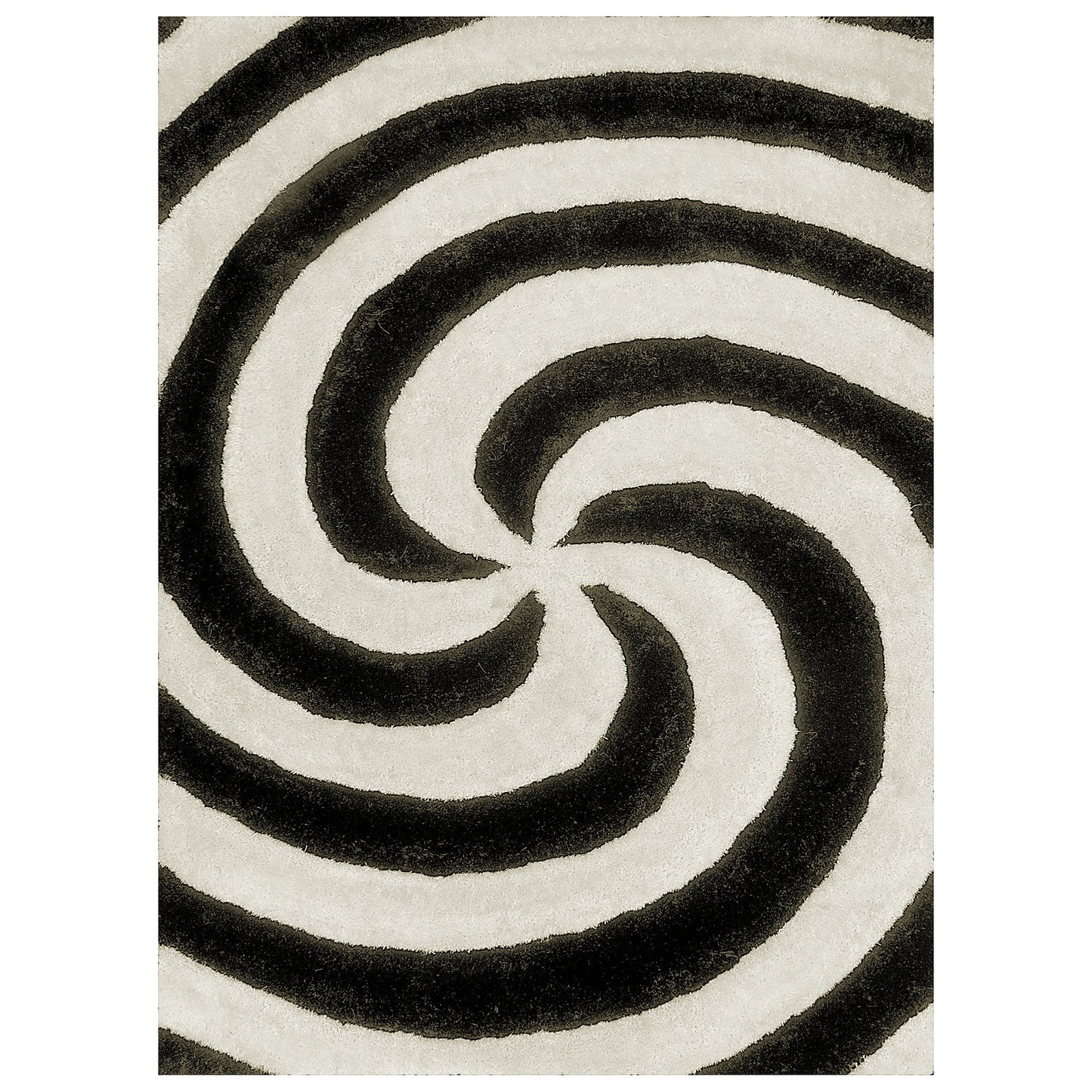 3D Shag 804 Rug - Salt & Pepper