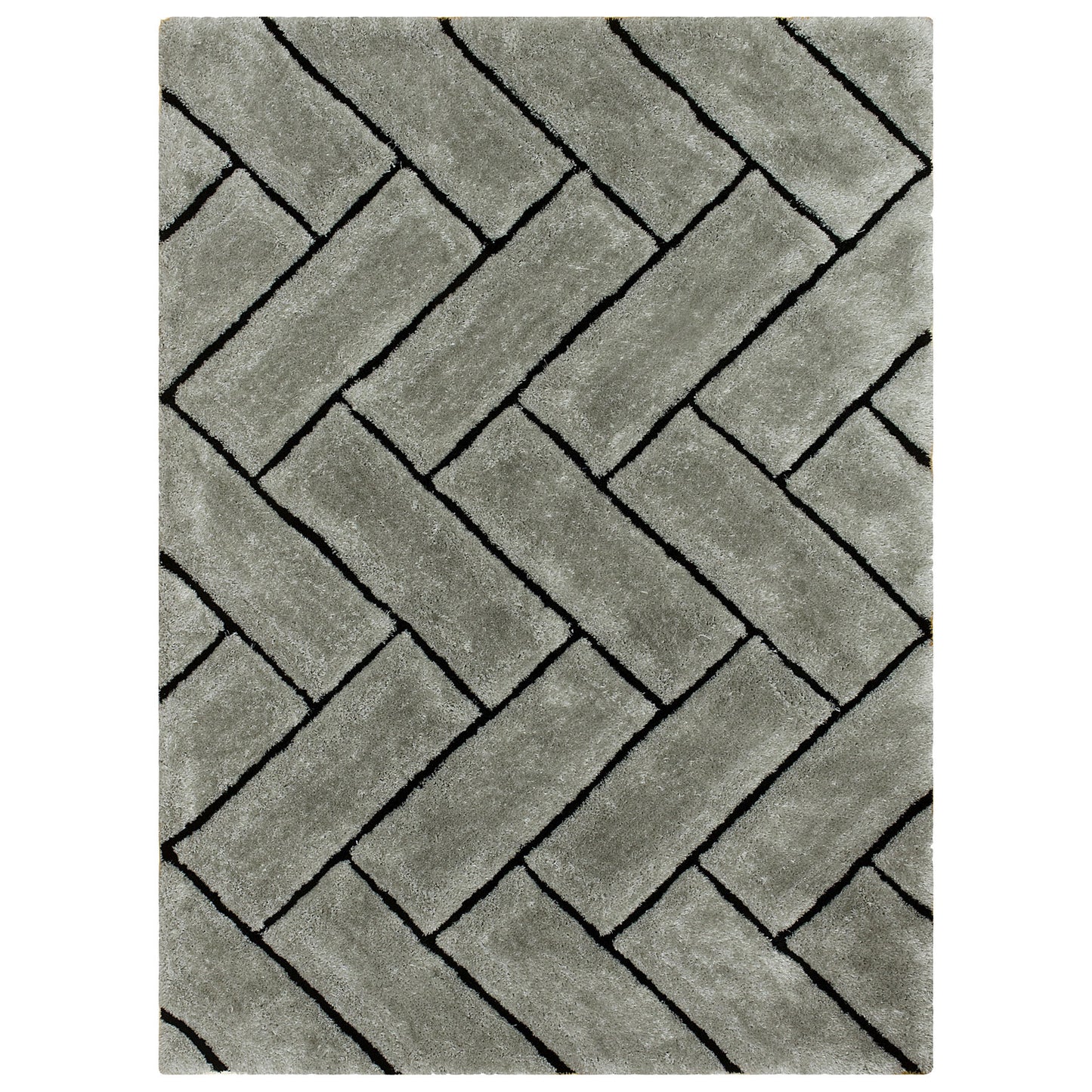 3D Shag 801 Rug - Titanium