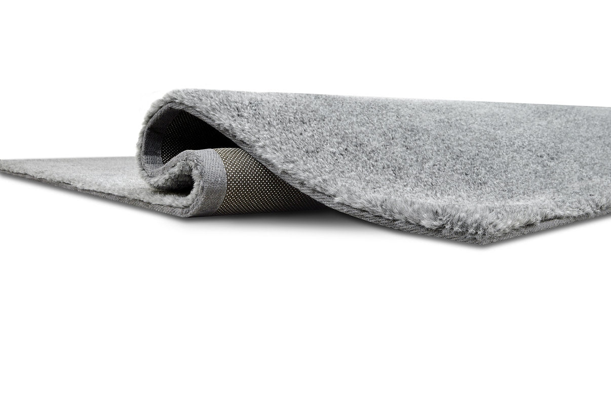 Bunny Fur Textured Rug - Graphite