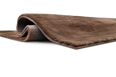 Bunny Fur Rug - Chocolate