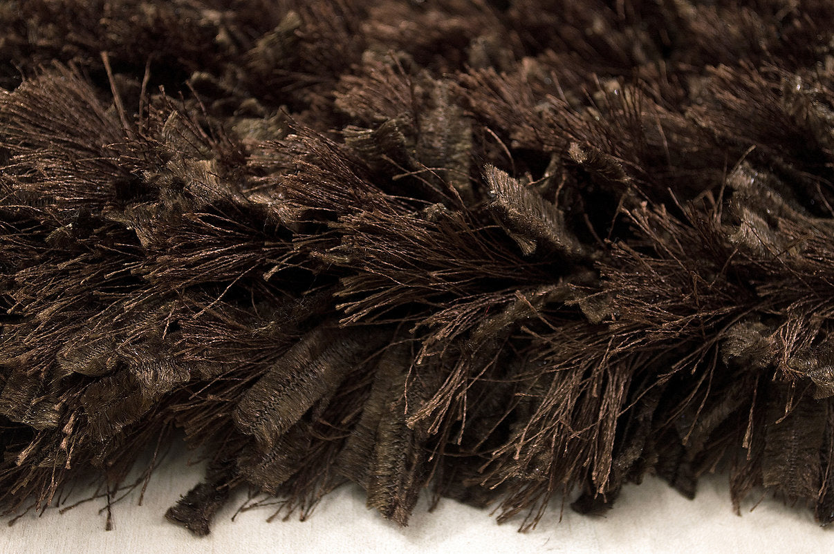 Decorative Shag Rug - Chocolate