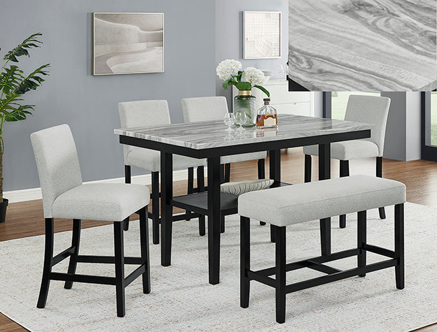 Marbel Counter Height Set
