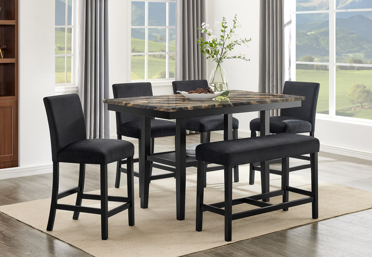 Marbel Counter Height Set