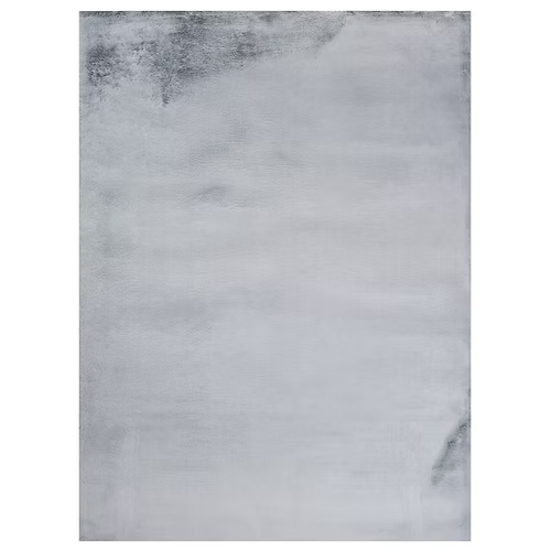 Bunny Fur Rug - Silver