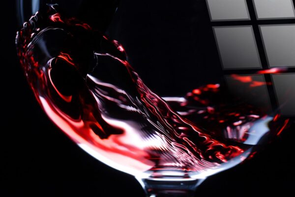 Crimson Pour - with Foil