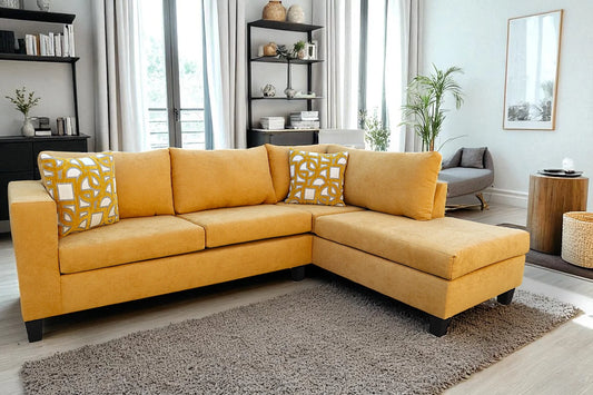 Yellow Sectional - ONLINE ONLY