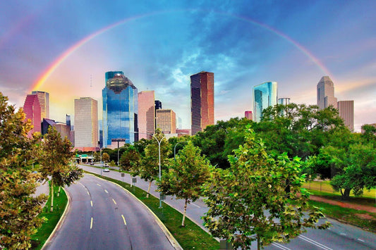 Rainbow over Houston