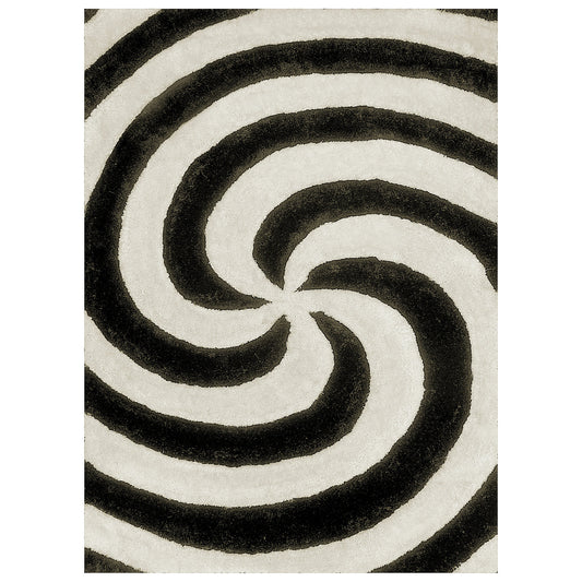 3D Shag 804 Rug - Salt & Pepper