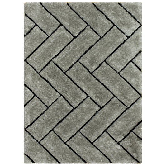3D Shag 801 Rug - Titanium